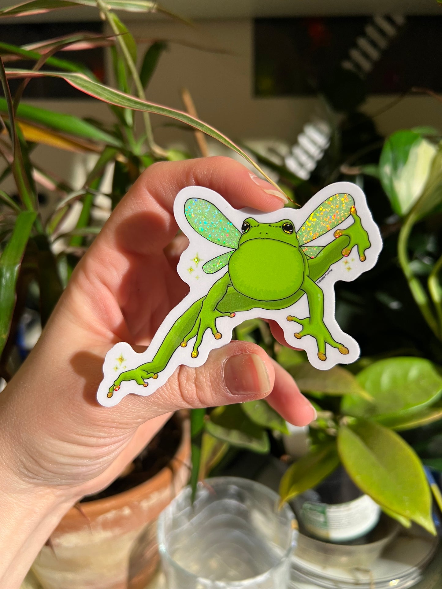 Limited Edition “Croaking Fairy” Holographic Vinyl Sticker