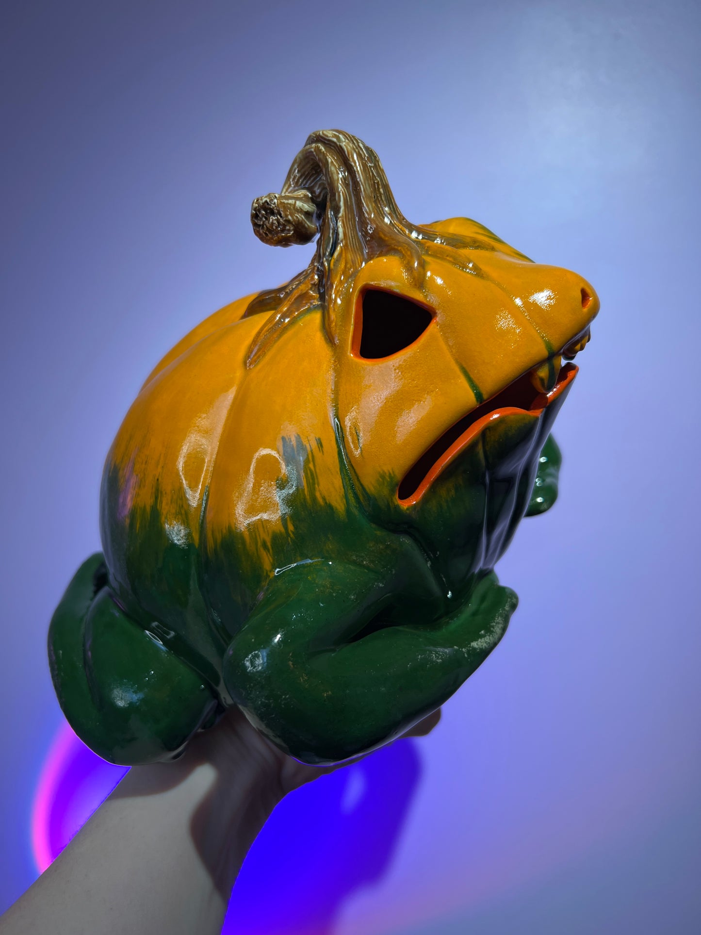 Patchard the Pumpkin Frog