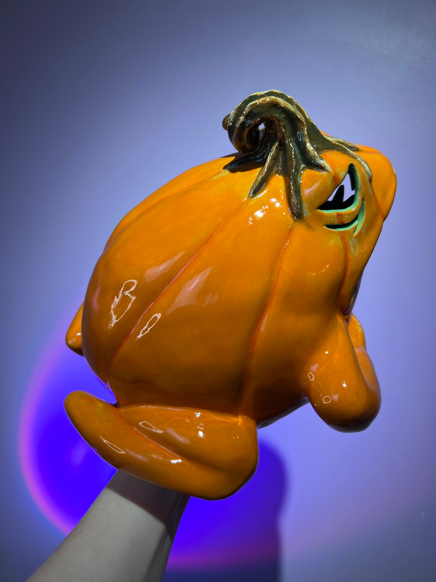 Gourfield the Pumpkin Frog