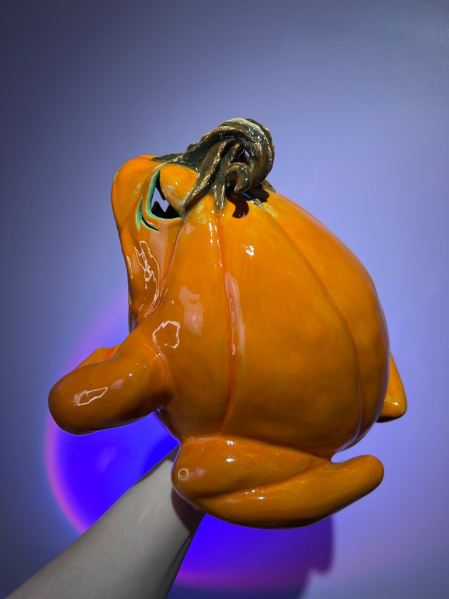 Gourfield the Pumpkin Frog