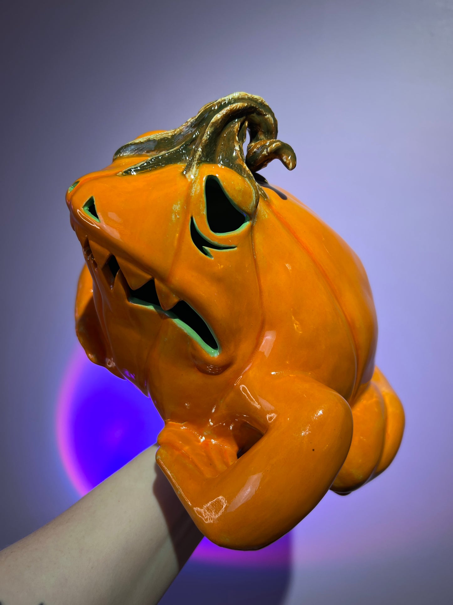 Gourfield the Pumpkin Frog